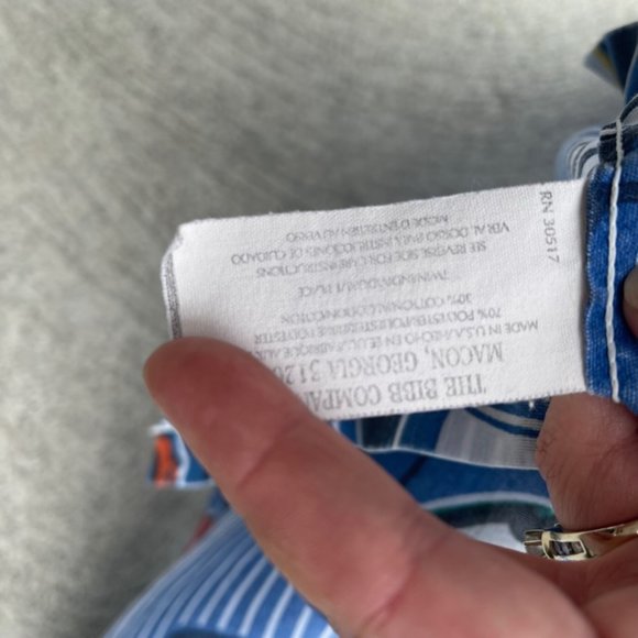 The Bibb Company Vintage NFL Logo Flat Twin Sheet - Picture 3 of 5